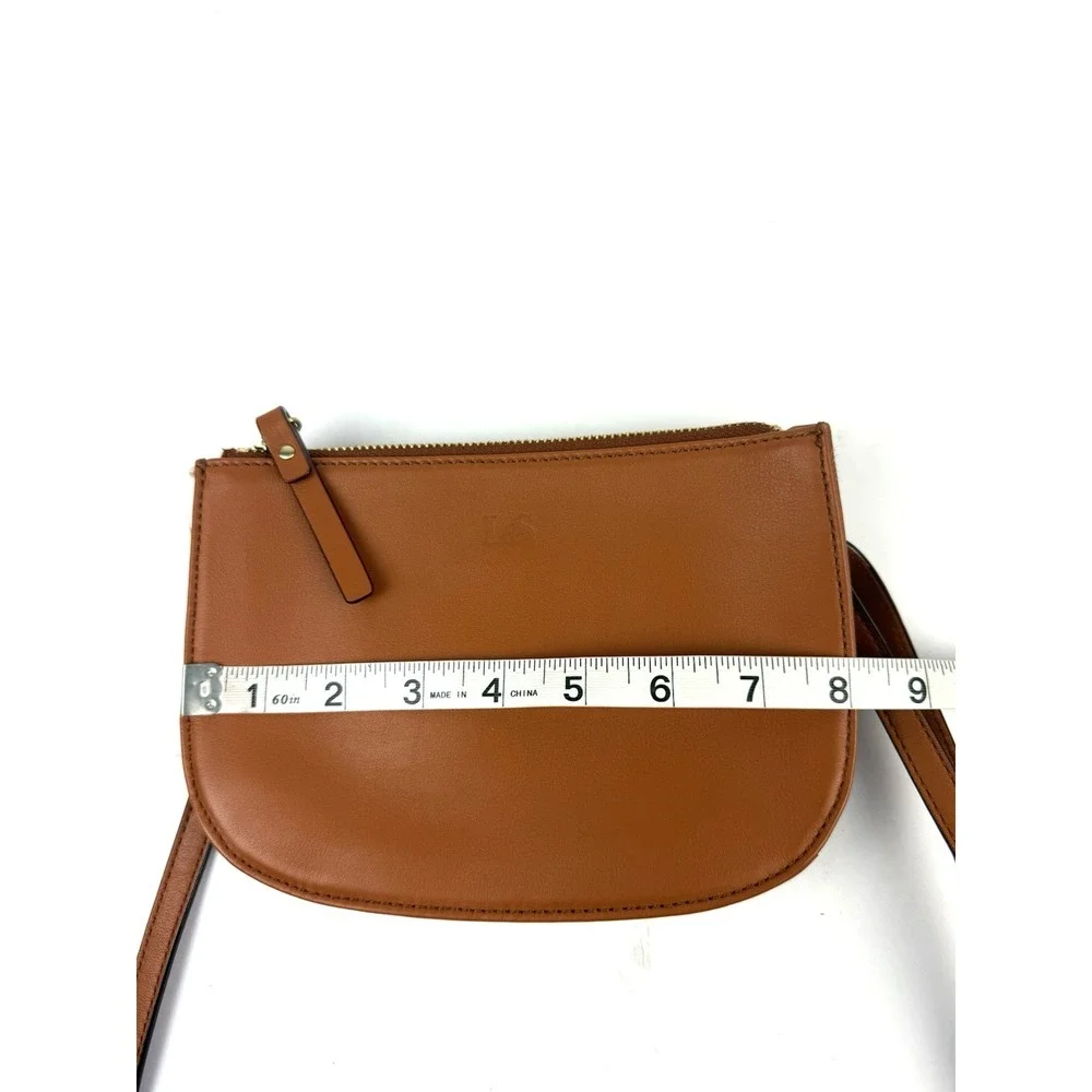 Lo & Sons Waverley Convertible Crossbody Bag Sienna Brown Nappa Leather NEW